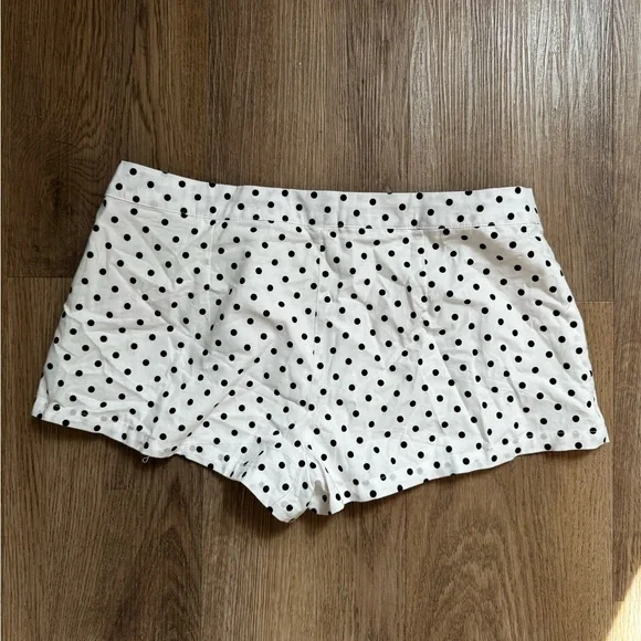 Peppermayo Black and White Polka Dot High Waist Shorts (Coastline Mini Shorts) - Picture 6 of 6